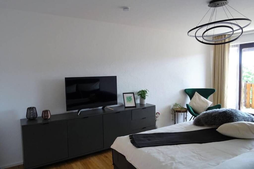 Modernes Apartment Mit Traumhaftem Blick Ins Gruene Bräunlingen Exteriör bild
